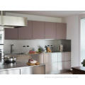 European Motorized Modular Kitchen Cabinet Stainless Steel